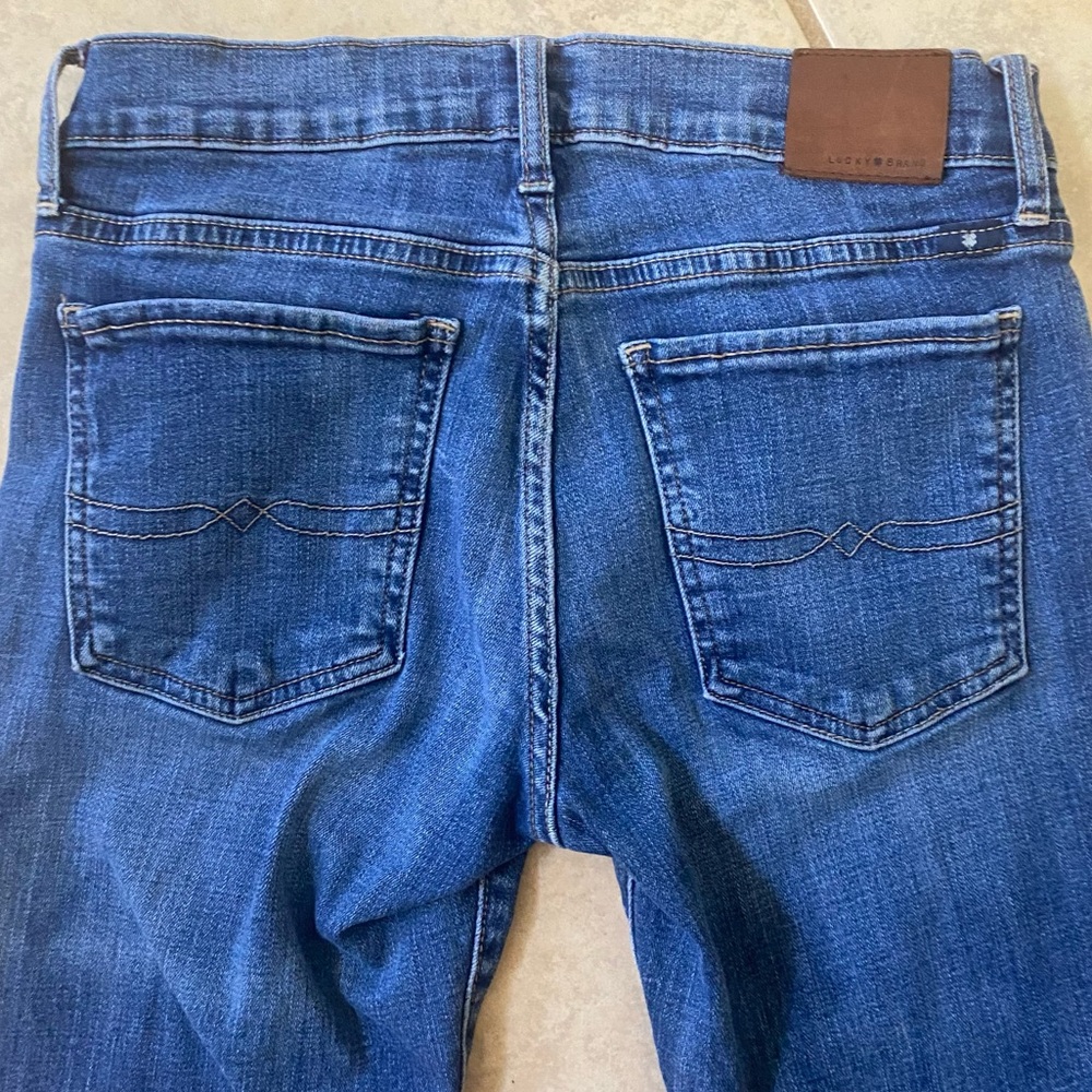Vintage LUCKY BRAND Ladies Straight Leg Jeans Size 2 Waist 26.5 - Picture 4 of 6